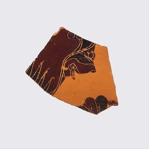 Fragment of a terracotta oinochoe: olpe (jug)