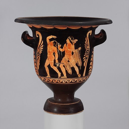 Terracotta bell-krater (mixing bowl)