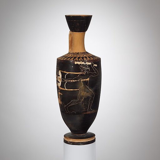 Terracotta lekythos (oil flask)