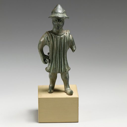 Bronze statuette of a man