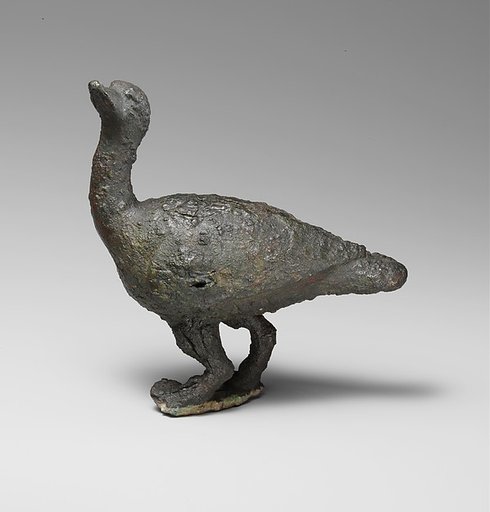 Bronze statuette of a goose