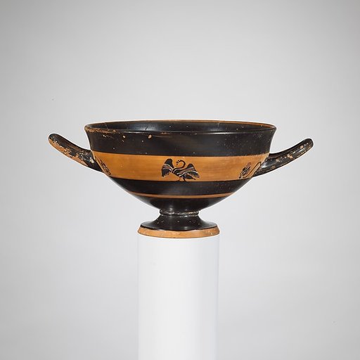 Terracotta skyphos (deep drinking cup)
