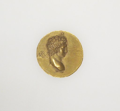 Roundel, medallion with head of Hermes