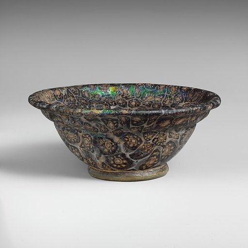 Glass mosaic bowl