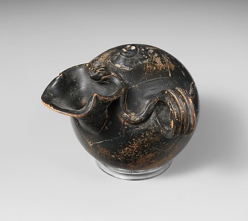 Terracotta inkwell