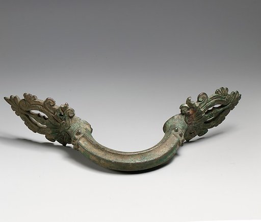 Bronze handle of a hydria (water jar)