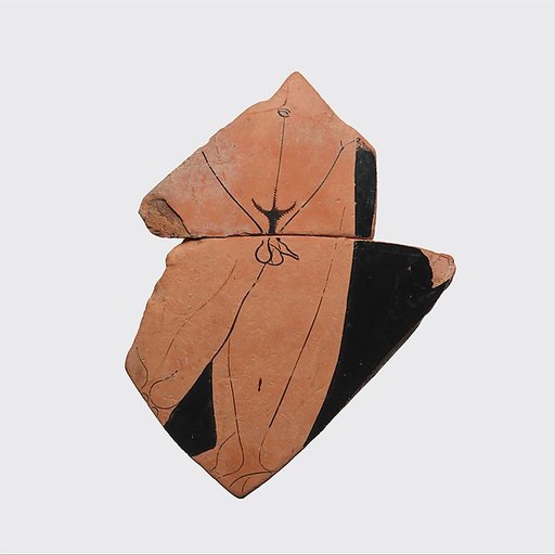 Fragment of a terrracotta neck-amphora (jar)