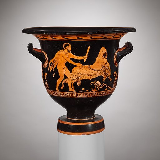Terracotta bell-krater (mixing bowl)