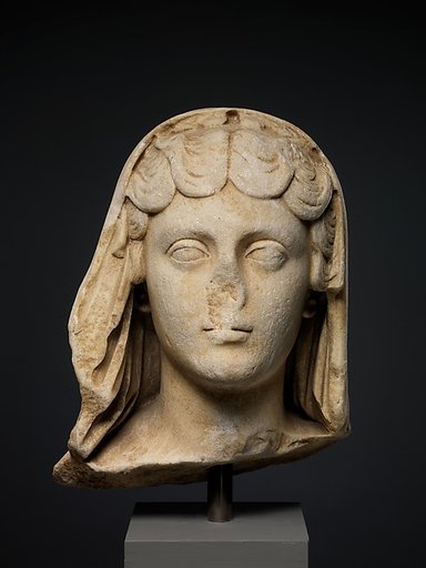 Marble portrait of the Empress Faustina the Younger, wife of the emperor Marcus Aurelius
