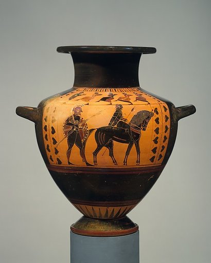 Terracotta hydria (water jar)