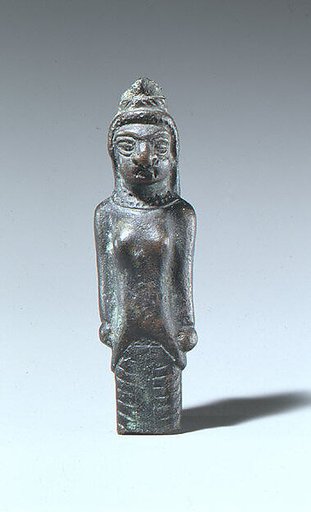Bronze statuette of a woman