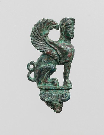 Bronze statuette of a sphinx