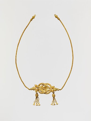 Gold fillet with a Herakles knot