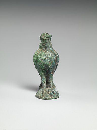 Bronze statuette of a siren