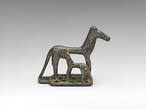 Bronze mare and foal