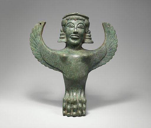 Bronze foot in the form of a sphinx