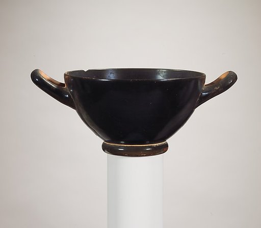 Terracotta skyphos (deep drinking cup)
