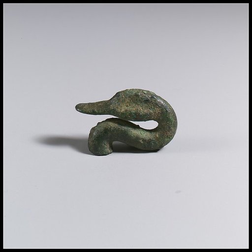 Statuette of a swan, fragment