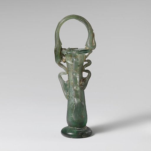 Glass cosmetic flask (kohl tube)