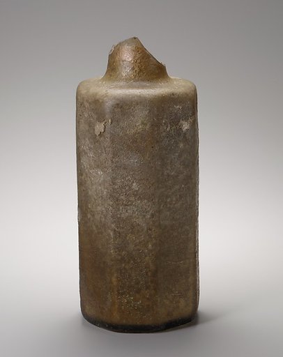 Glass octagonal bottle