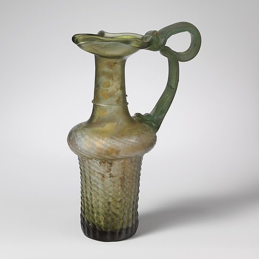 Glass jug with trefoil rim