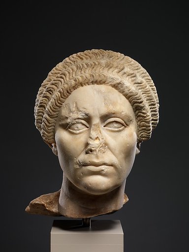 Marble head of a woman