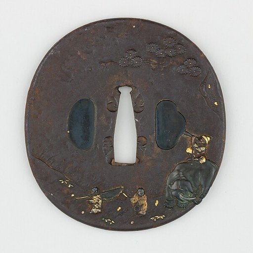 Sword Guard (<i>Tsuba</i>) With Elephant Motif (象図鐔)