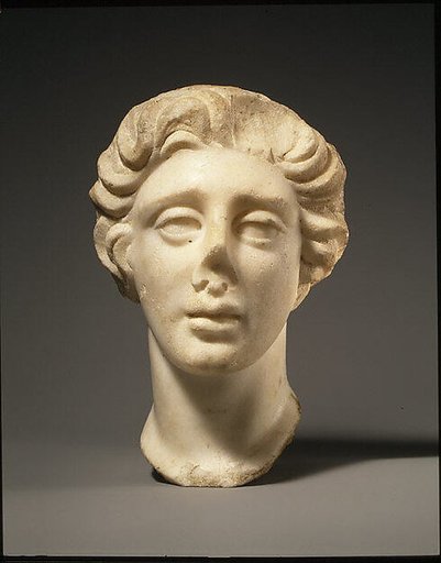Marble head of a man