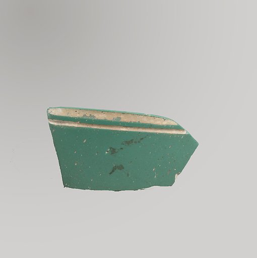 Glass monochrome bowl fragment