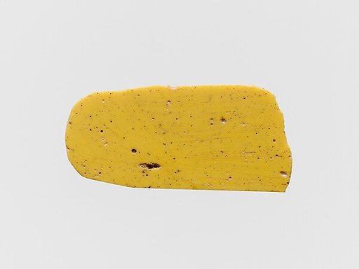 Glass monochrome inlay fragment