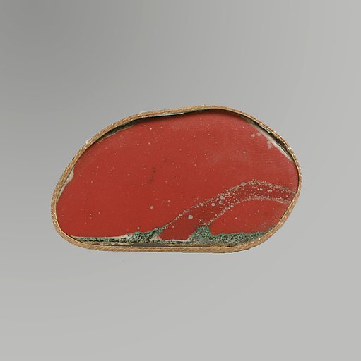 Glass monochrome inlay fragment