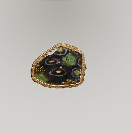 Glass mosaic fragment