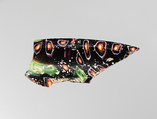 Glass mosaic carinated dish fragment