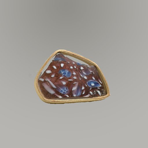 Glass mosaic bowl fragment