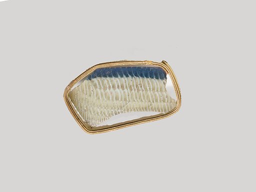 Glass network mosaic bowl fragment