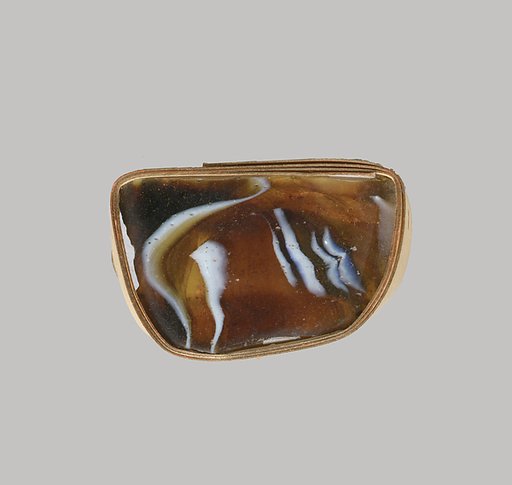 Glass mosaic ribbed bowl fragment