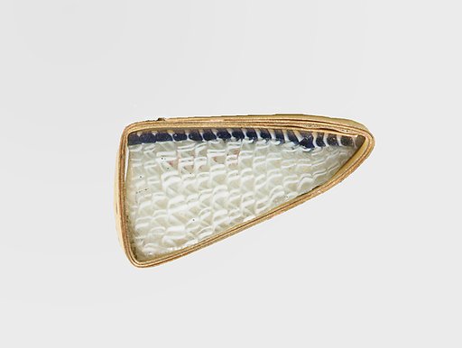 Glass network mosaic bowl fragment