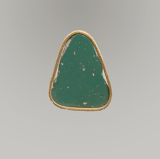 Glass monochrome inlay fragment