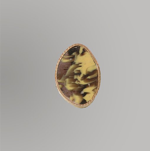 Glass mosaic ribbed bowl fragment