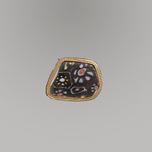 Glass mosaic bowl fragment