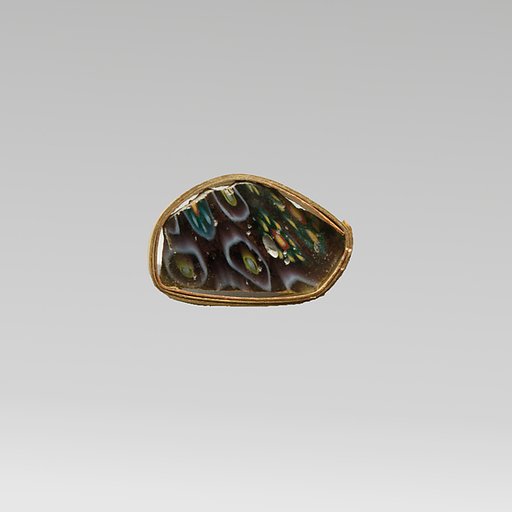 Glass mosaic fragment