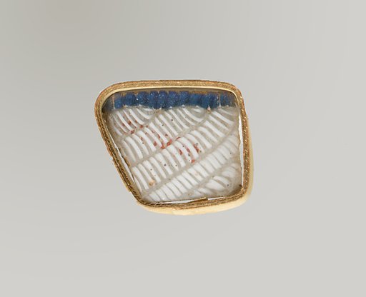 Glass network mosaic fragment