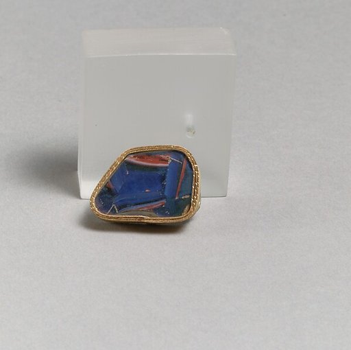 Glass short-strip mosaic fragment