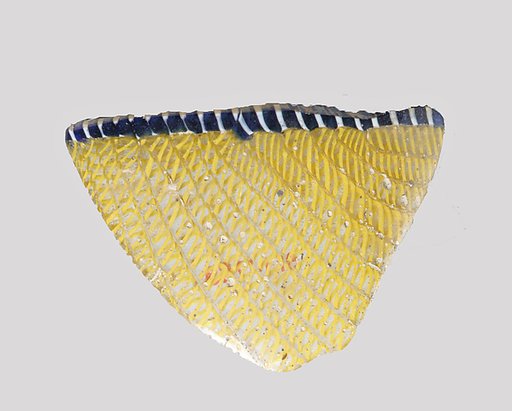 Glass network mosaic bowl fragment