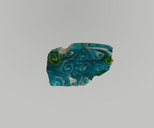 Glass mosaic dish fragment