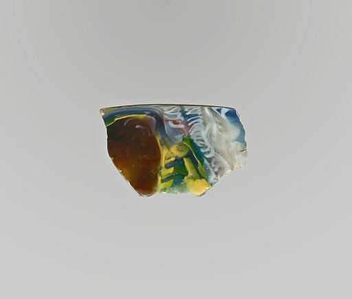 Glass mosaic bowl fragment