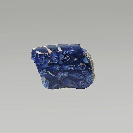 Glass mosaic dish fragment