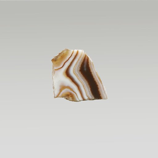 Banded agate inlay fragment