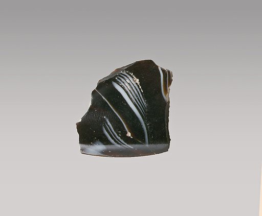 Glass mosaic fragment