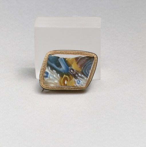 Glass mosaic fragment
